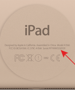 số serial trên ipad